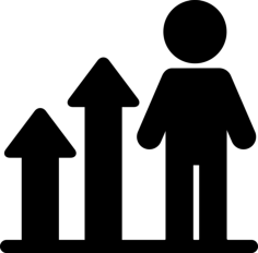 Man Succesing Editable Svg Line Art, Free Vectors File